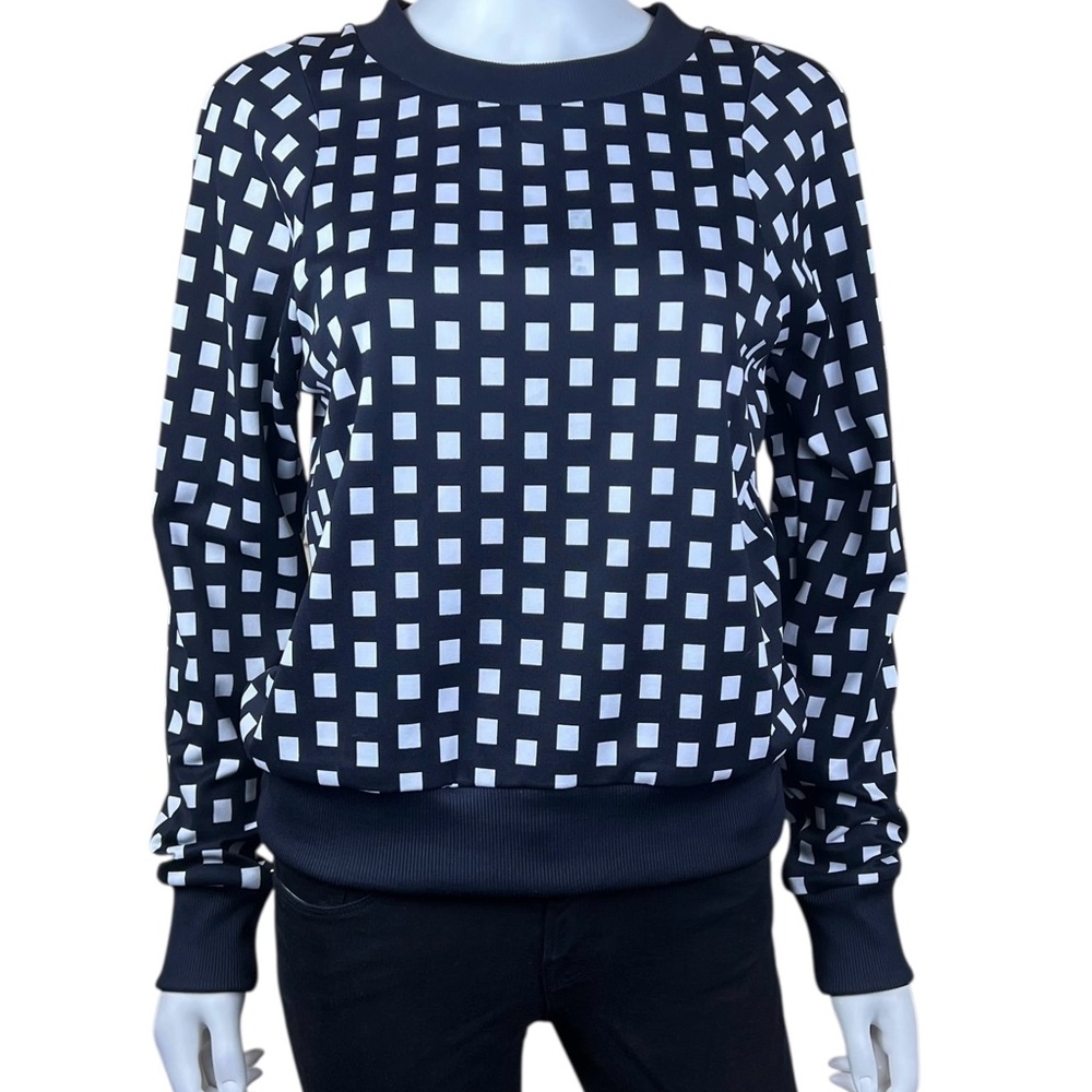 Michael Michael Kors Check Pattern Pullover Long … - image 2